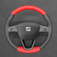 Griffowl Steering Wheel Cover for Customized Sedan Seat Toledo 2014-2019. Perfect grip with our steering wheel wrap and custom interior touch.
