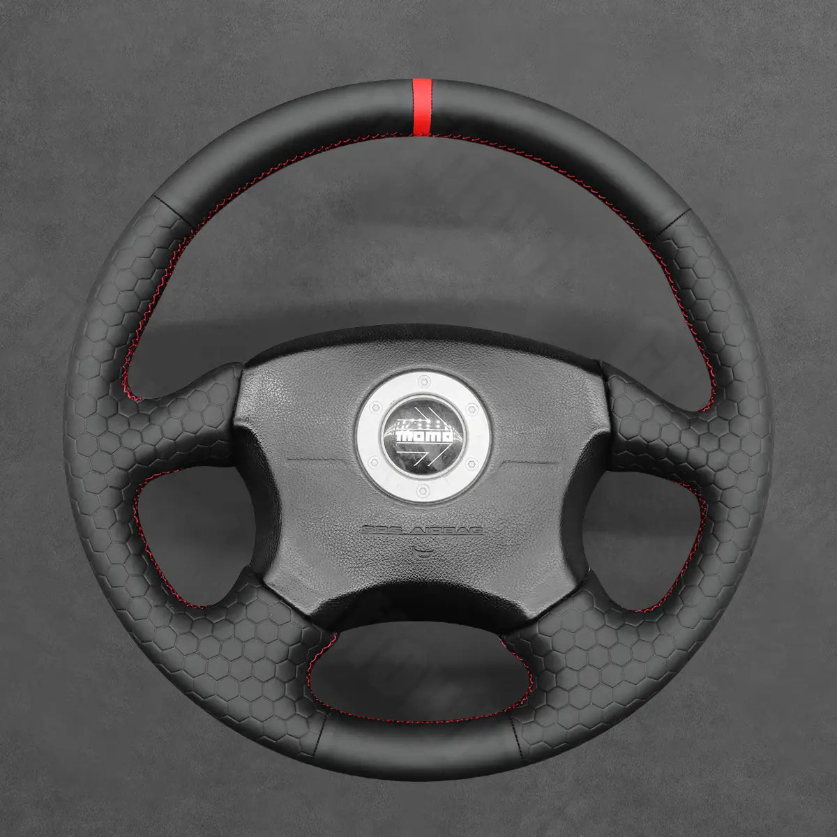Griffowl Steering Wheel Cover for Customized Sedan Subaru Impreza WRX STI 1999-2004. Hand-sewn kit for drivers seeking precision and comfort.
