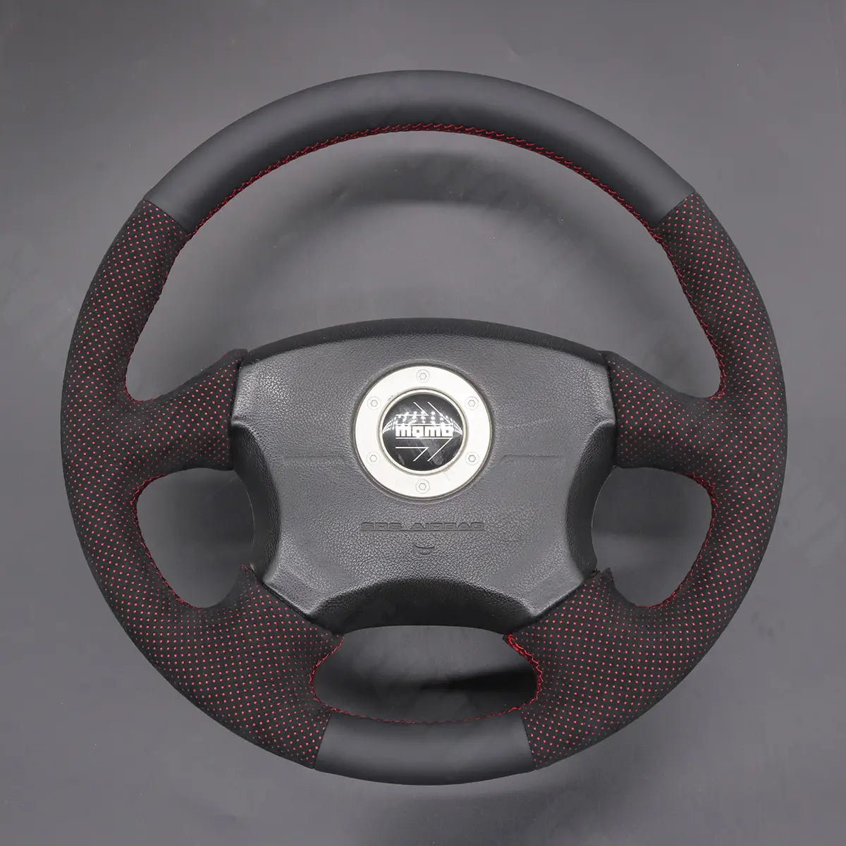 Griffowl Steering Wheel Cover for Customized Sedan Subaru Impreza WRX STI 1999-2004. Hand-sewn kit for drivers seeking precision and comfort.
