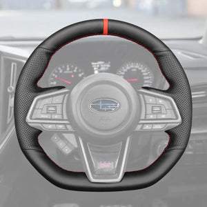 Griffowl Steering Wheel Cover for Customized Sedan Subaru WRX 2022-2024. Perfect grip with our steering wheel wrap and custom interior touch.
