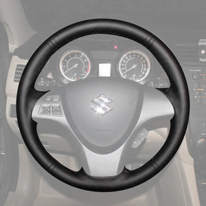 Griffowl Steering Wheel Cover for Customized Sedan Suzuki Kizashi 2010-2015. Perfect grip with our steering wheel wrap and custom interior touch.