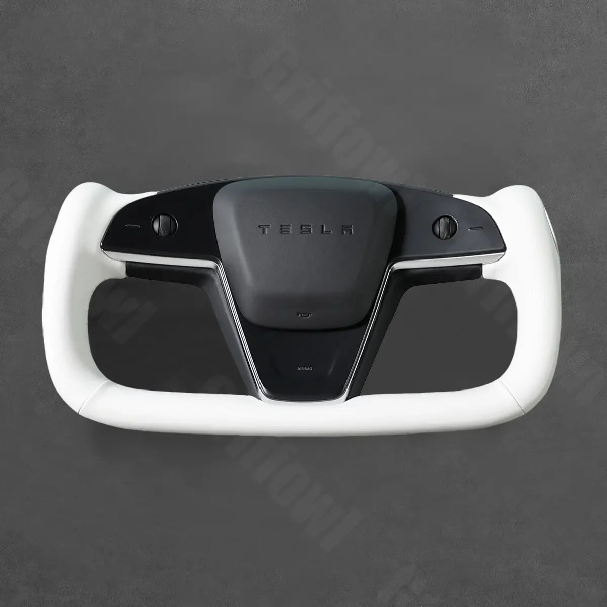 Griffowl Steering Wheel Cover for Customized Sedan Tesla Model S Yoke Plaid 2021-2025. Elevate your interior with Griffowl's wrap and stitch kit.
