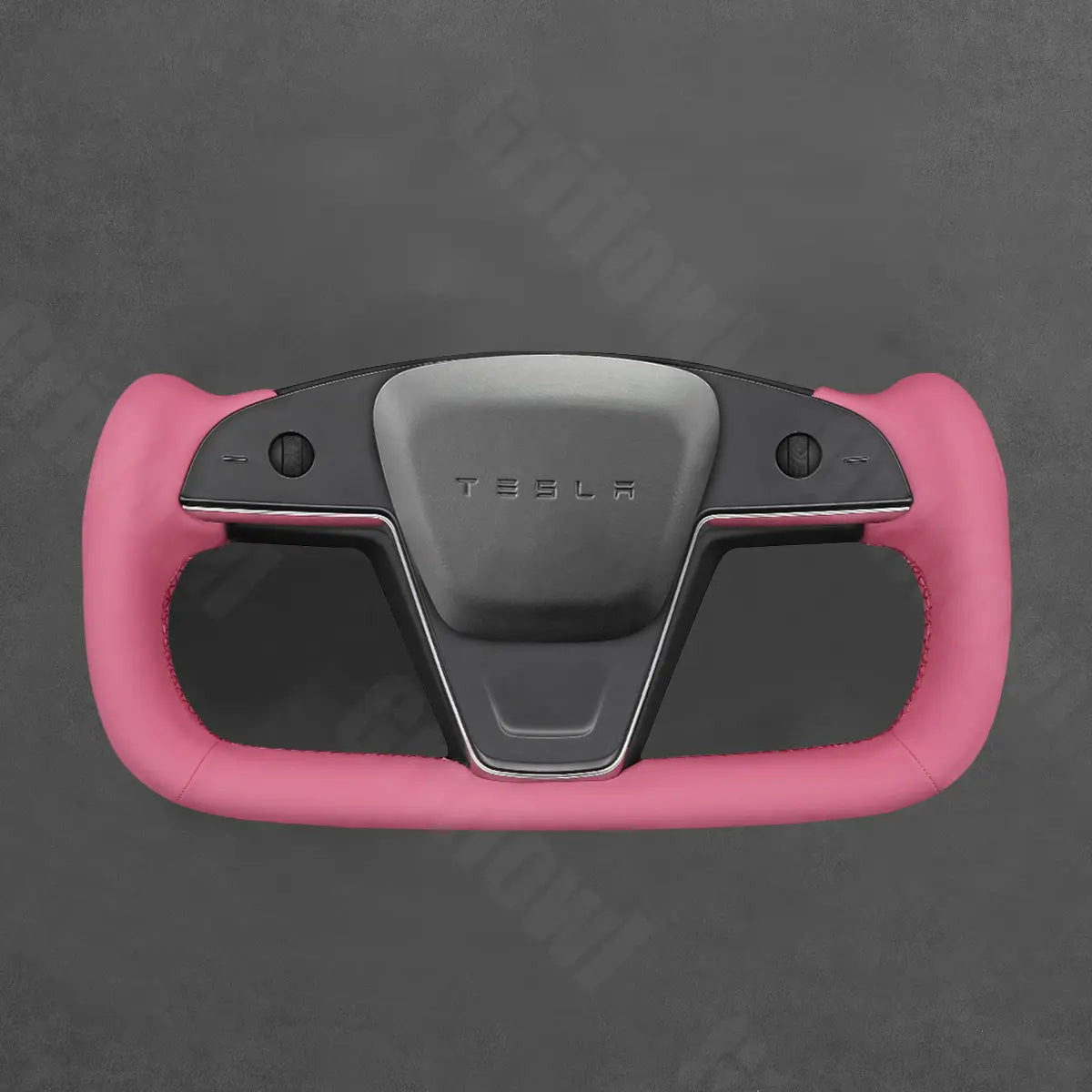 Griffowl Steering Wheel Cover for Customized Sedan Tesla Model S Yoke Plaid 2021-2025. Elevate your interior with Griffowl's wrap and stitch kit.
