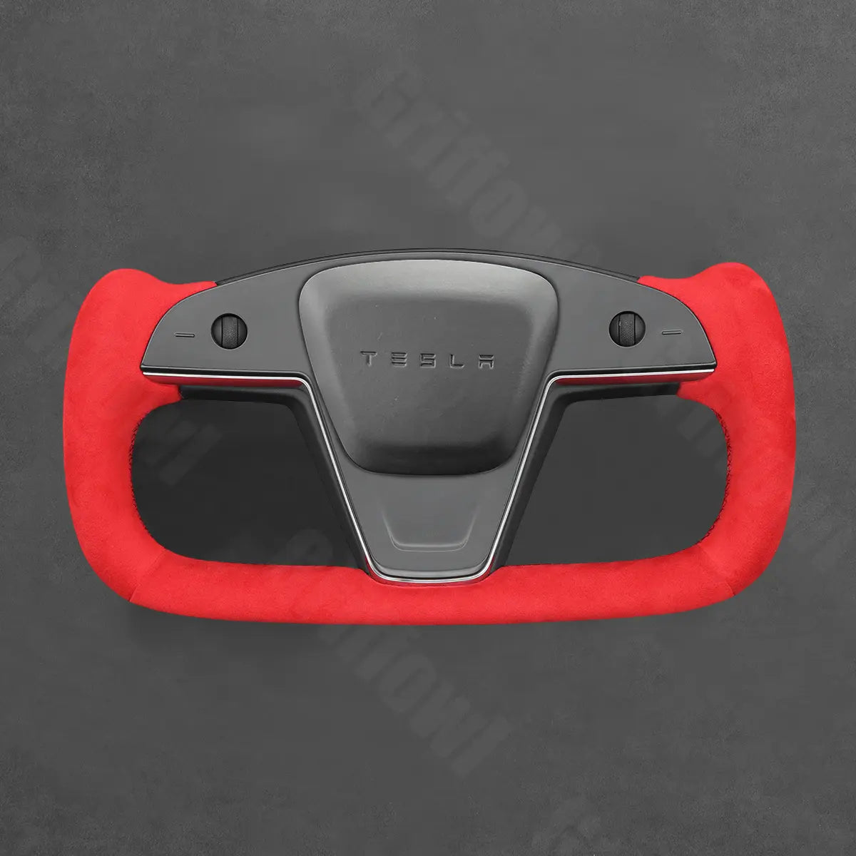 Griffowl Steering Wheel Cover for Customized Sedan Tesla Model S Yoke Plaid 2021-2025. Elevate your interior with Griffowl's wrap and stitch kit.
