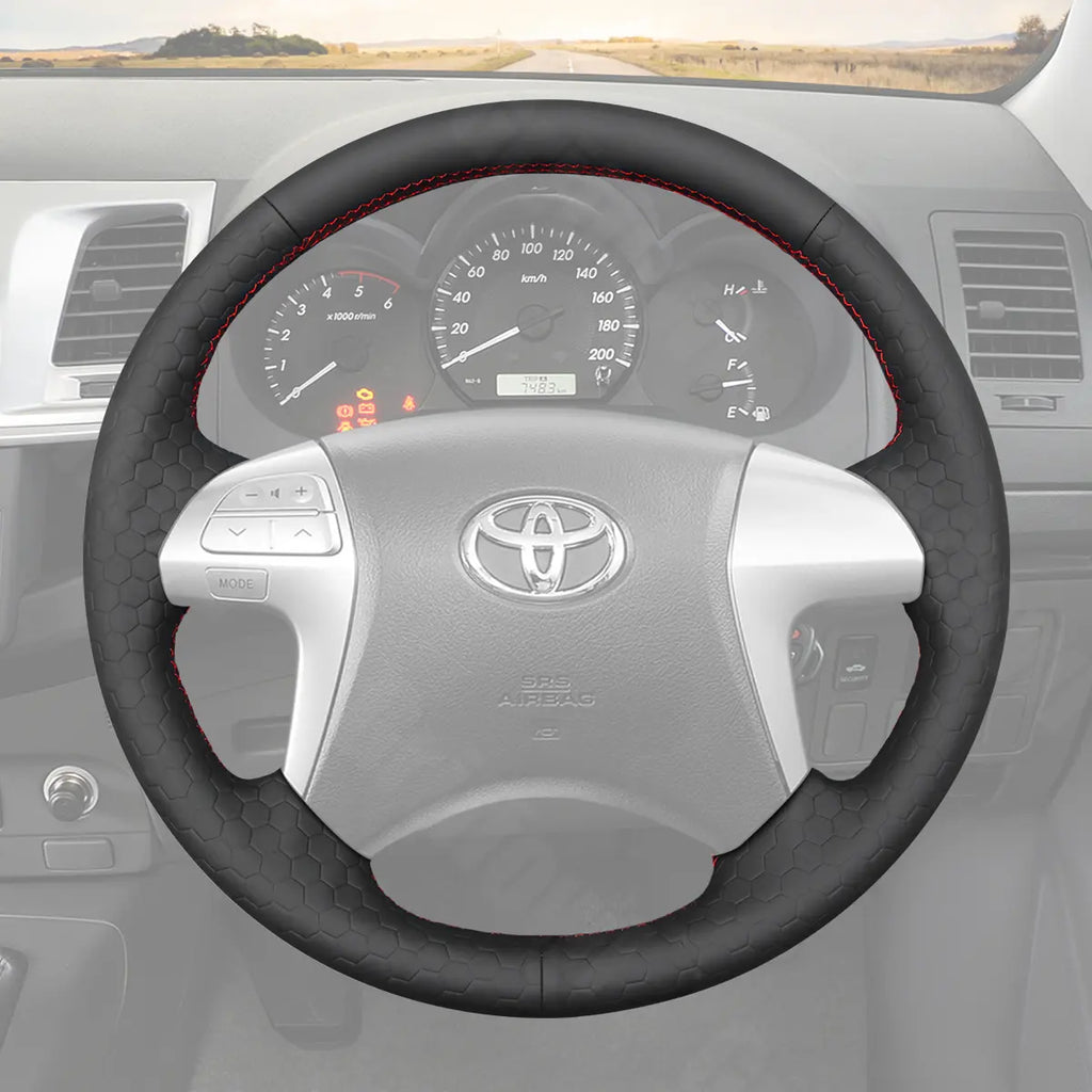 Griffowl Steering Wheel Cover for Customized Sedan Toyota Camry 2006-2013. Perfect grip with our steering wheel wrap and custom interior touch.