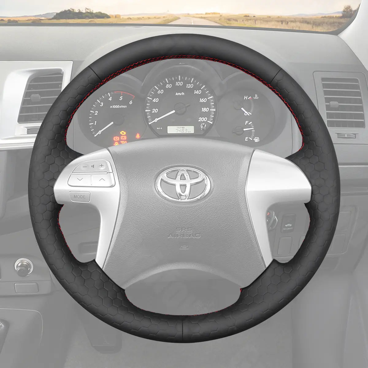 Griffowl Steering Wheel Cover for Customized Sedan Toyota Camry 2006-2013. Perfect grip with our steering wheel wrap and custom interior touch.