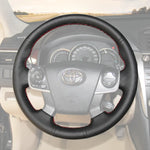 Griffowl Steering Wheel Cover for Customized Sedan Toyota Camry 2011-2014. Perfect grip with our steering wheel wrap and custom interior touch.