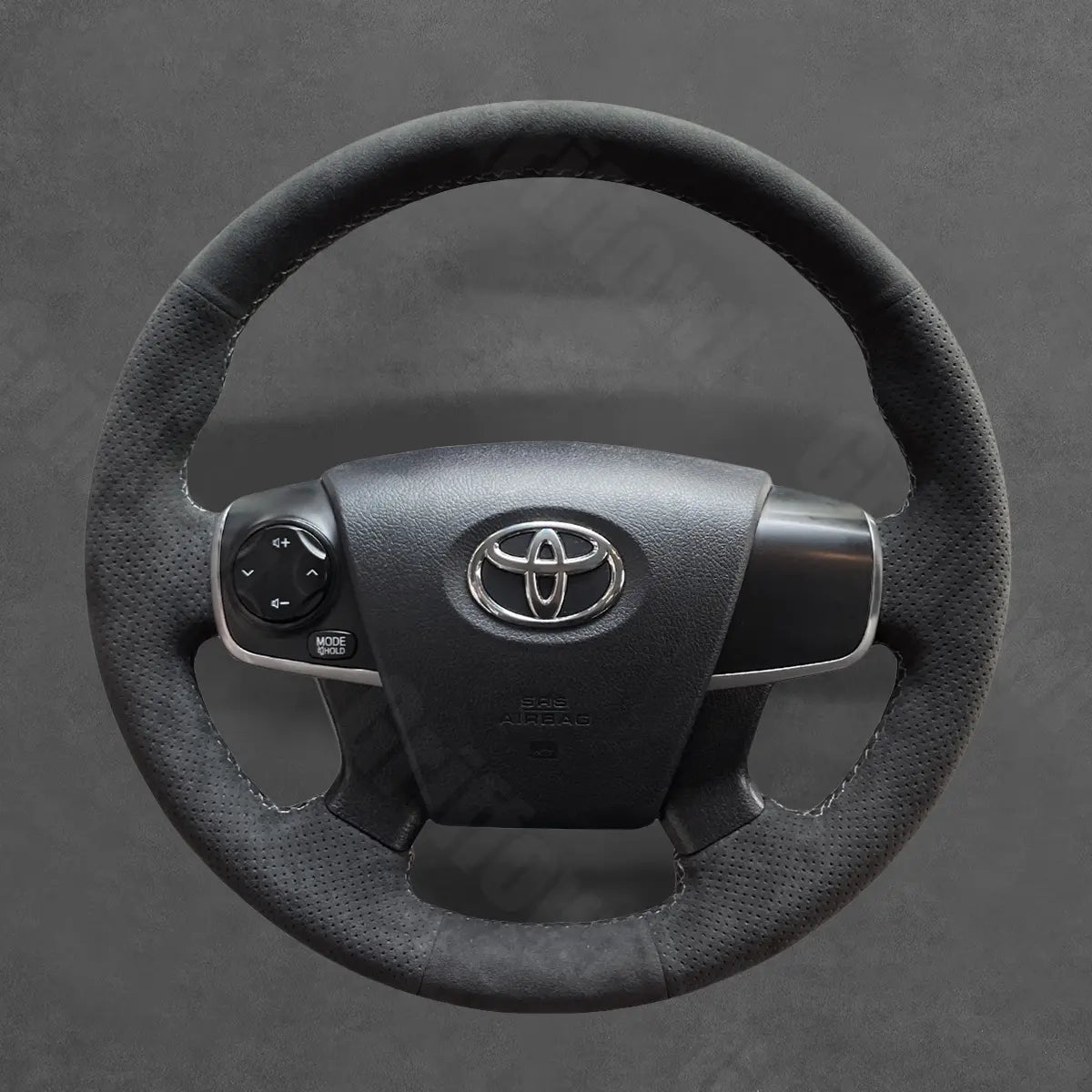 Griffowl Steering Wheel Cover for Customized Sedan Toyota Camry 2011-2014. Perfect grip with our steering wheel wrap and custom interior touch.