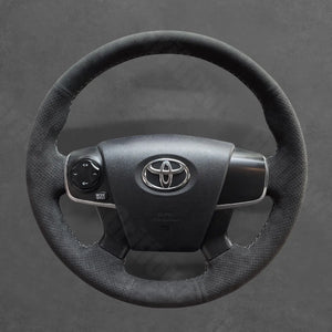 Griffowl Steering Wheel Cover for Customized Sedan Toyota Camry 2011-2014. Perfect grip with our steering wheel wrap and custom interior touch.