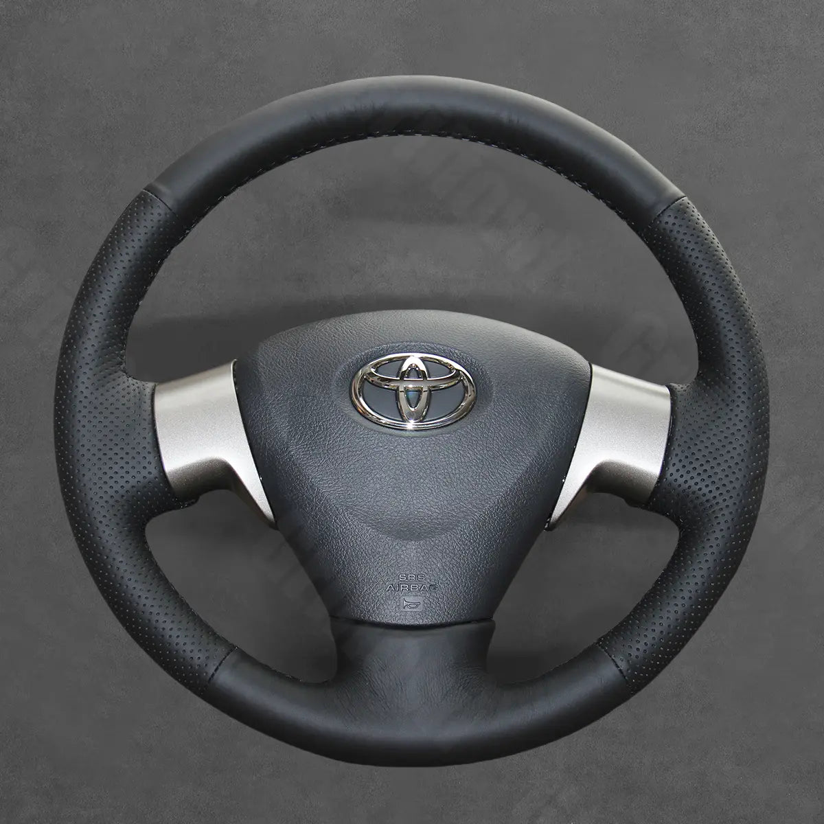 Griffowl Steering Wheel Cover for Customized Sedan Toyota Corolla 2006-2010. Perfect grip with our steering wheel wrap and custom interior touch.