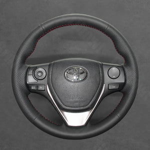 Griffowl Steering Wheel Cover for Customized Sedan Toyota Corolla 2012-2019. Perfect grip with our steering wheel wrap and custom interior touch.