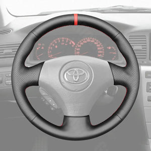 Griffowl Steering Wheel Cover for Customized Sedan Toyota Corolla Verso 2002-2004. For refined interior upgrades using our wrap and stitch kit.