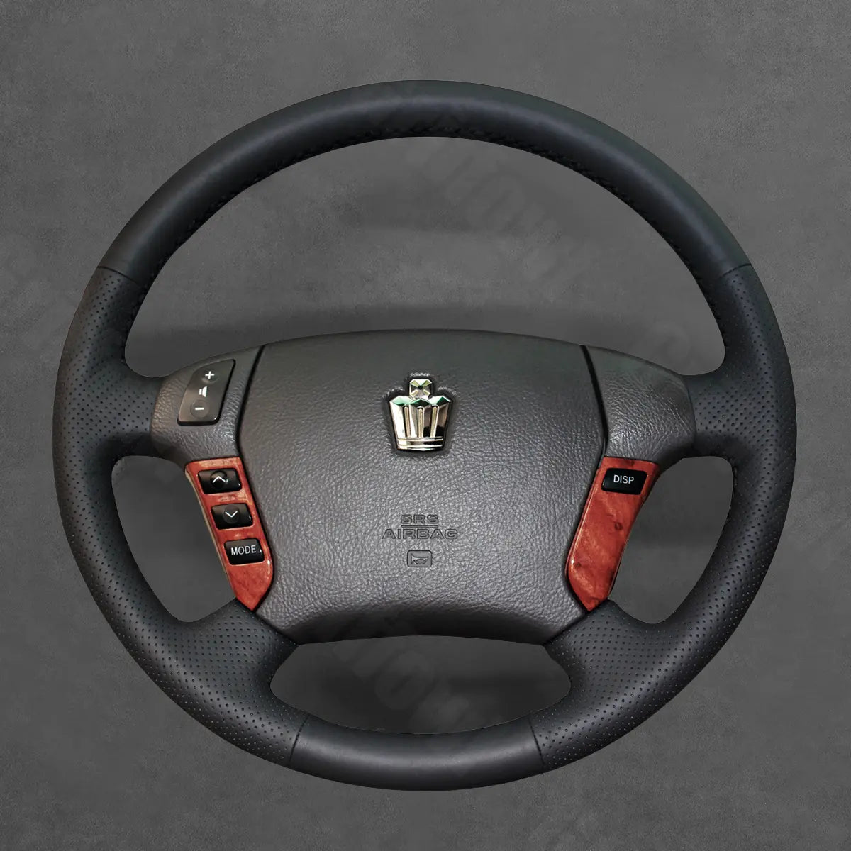 Griffowl Steering Wheel Cover for Customized Sedan Toyota Crown 2006-2009. Perfect grip with our steering wheel wrap and custom interior touch.