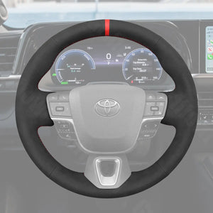 Griffowl Steering Wheel Cover for Customized Sedan Toyota Crown Camry 2023-2025. For refined interior upgrades using our wrap and stitch kit.