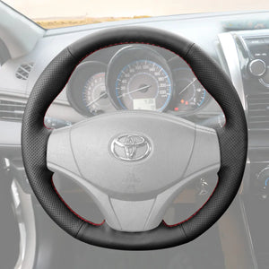 Griffowl Steering Wheel Cover for Customized Sedan Toyota Vios 2014-2019. Perfect grip with our steering wheel wrap and custom interior touch.