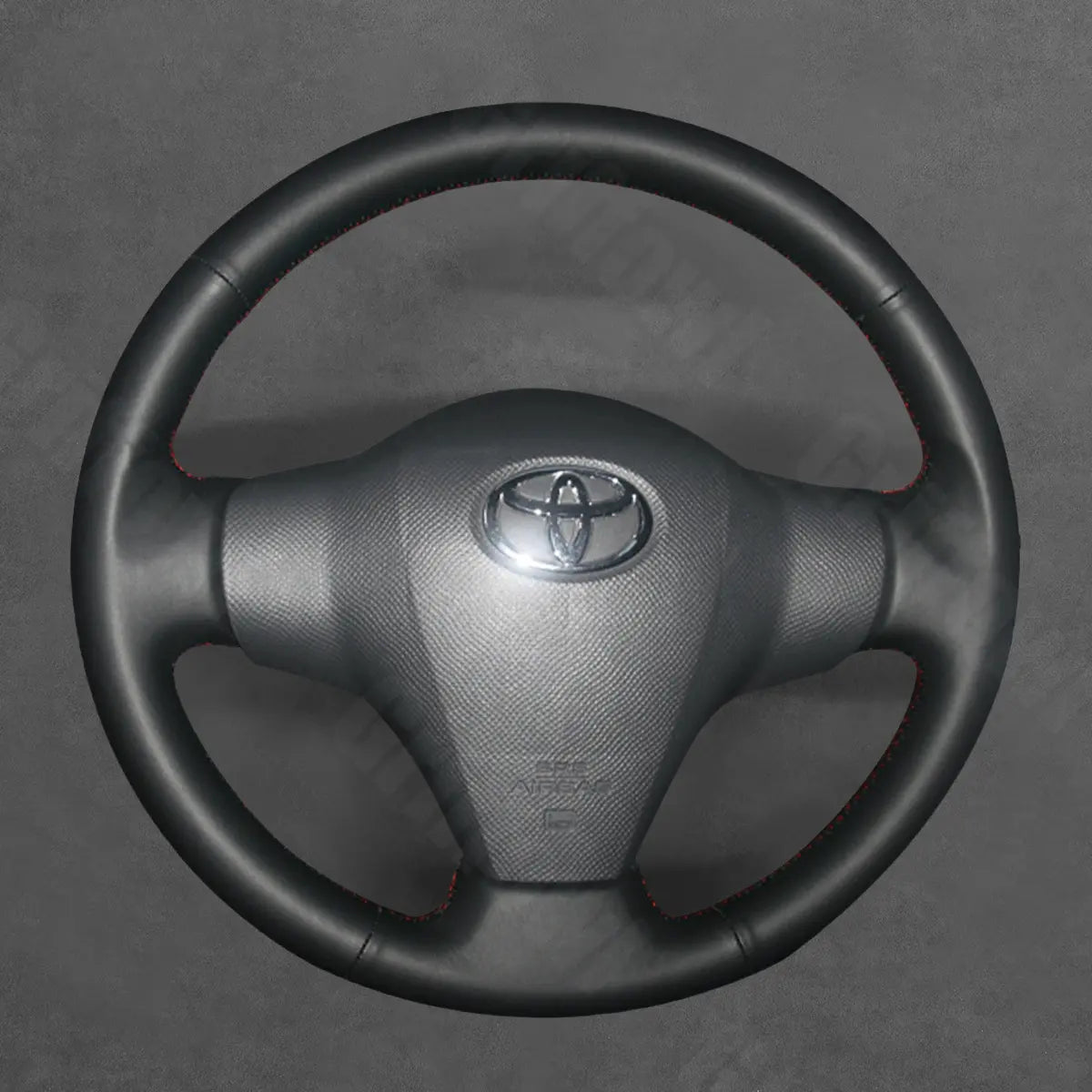 Griffowl Steering Wheel Cover for Customized Sedan Toyota Yaris Vitz 2005-2011. For refined interior upgrades using our wrap and stitch kit.