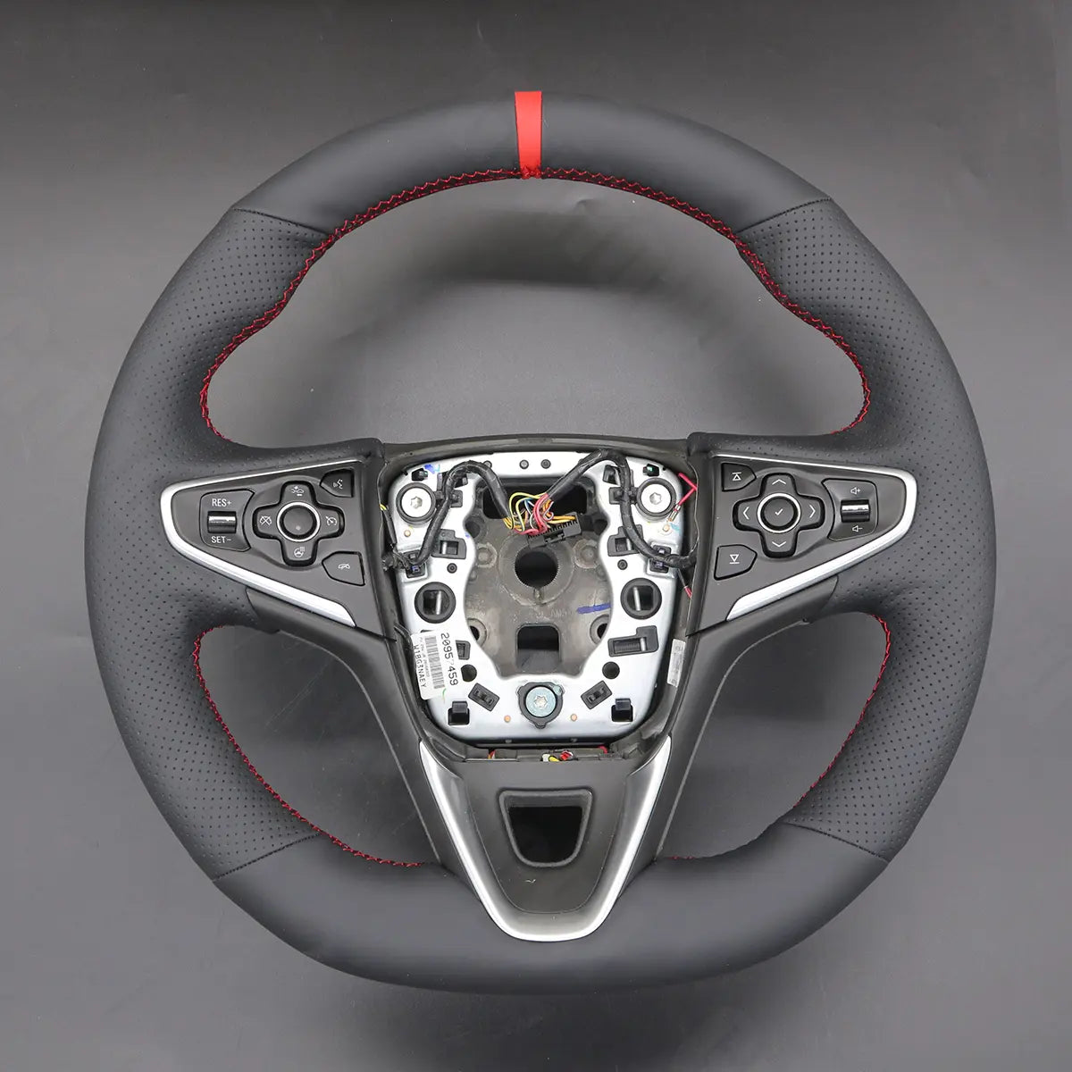 Griffowl Steering Wheel Cover for Customized Sedan Vauxhall Insignia VXR 2009-2012. Hand-sewn kit for drivers seeking precision and comfort.
