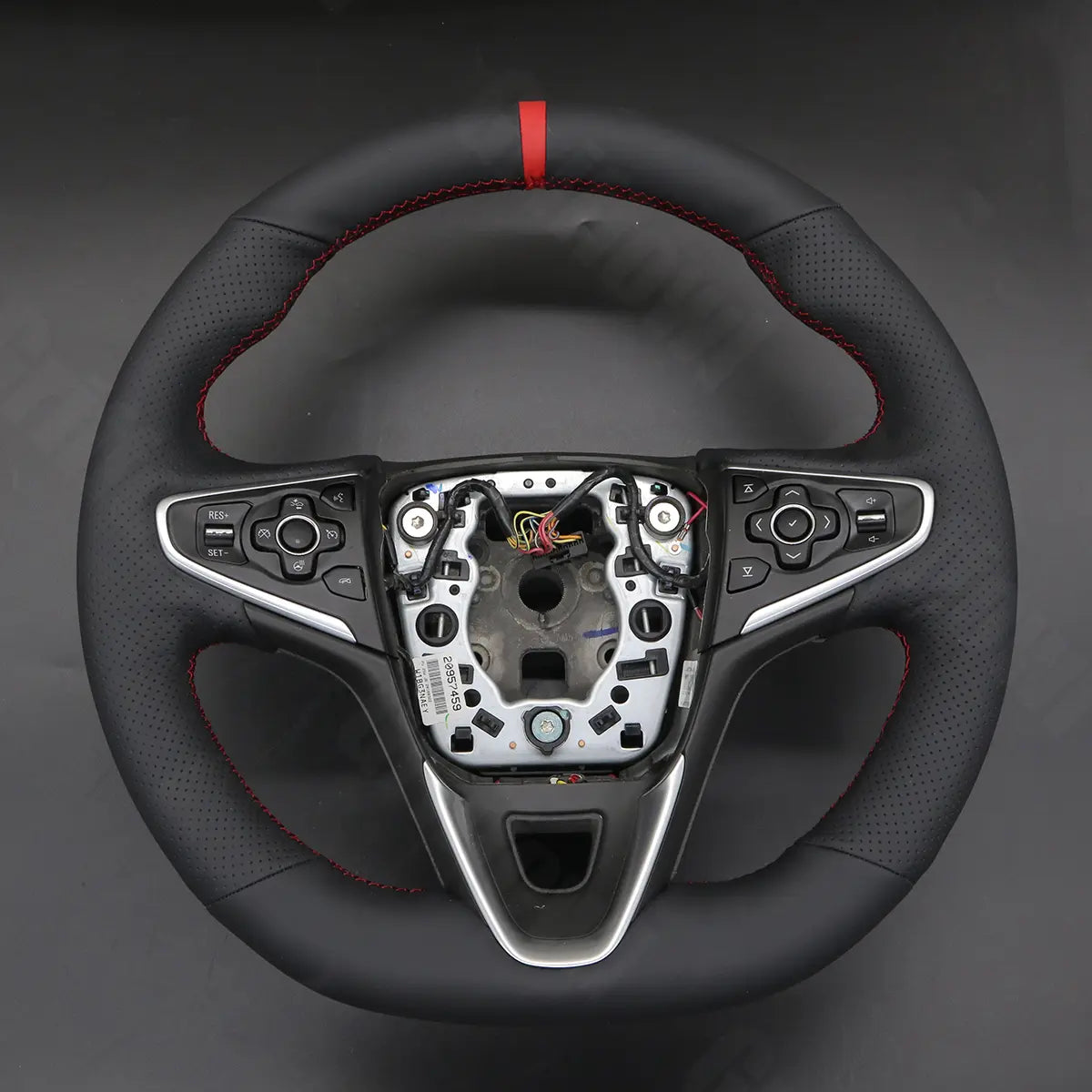 Griffowl Steering Wheel Cover for Customized Sedan Vauxhall Insignia VXR VX line 2013-2017. Elevate your interior with Griffowl's wrap and stitch kit.
