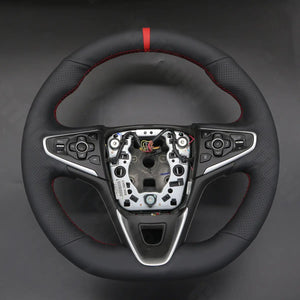 Griffowl Steering Wheel Cover for Customized Sedan Vauxhall Insignia VXR VX line 2013-2017. Elevate your interior with Griffowl's wrap and stitch kit.
