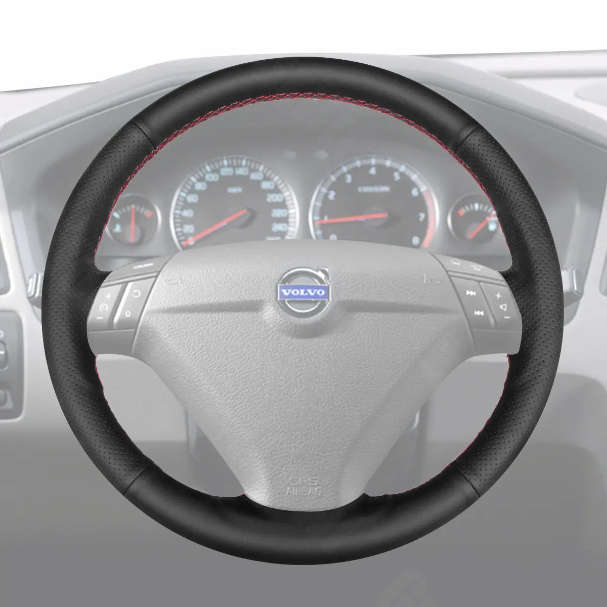 Griffowl Steering Wheel Cover for Customized Sedan Volvo S60 S80 2000-2010. Perfect grip with our steering wheel wrap and custom interior touch.

