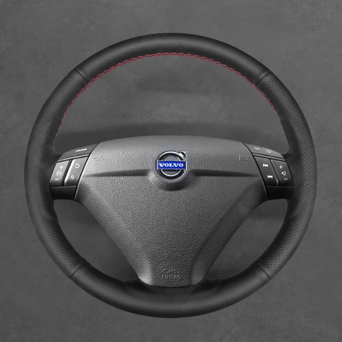 Griffowl Steering Wheel Cover for Customized Sedan Volvo S60 S80 2000-2010. Perfect grip with our steering wheel wrap and custom interior touch.
