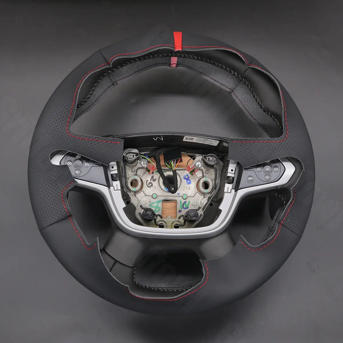 Griffowl Steering Wheel Cover for DIY Pickup Chevrolet Chevy Colorado 2015-2022. For refined interior upgrades using our wrap and stitch kit.
