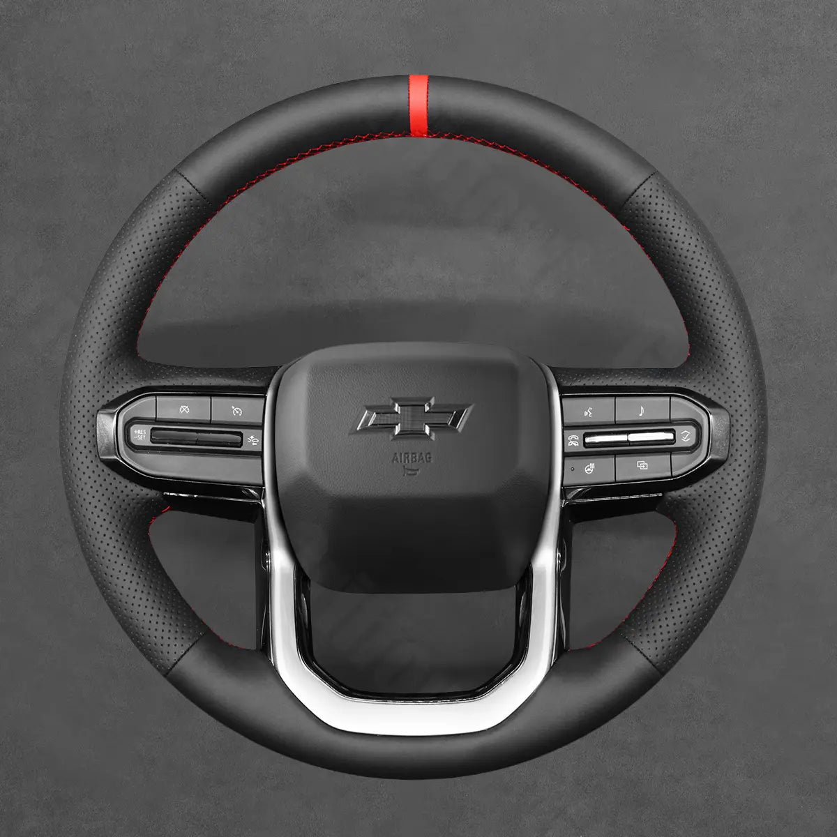 Griffowl Steering Wheel Cover for DIY Pickup Chevrolet Chevy Colorado 2023-2025. For refined interior upgrades using our wrap and stitch kit.
