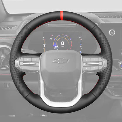 Griffowl Steering Wheel Cover for DIY Pickup Chevrolet Chevy Colorado 2023-2025. For refined interior upgrades using our wrap and stitch kit.

