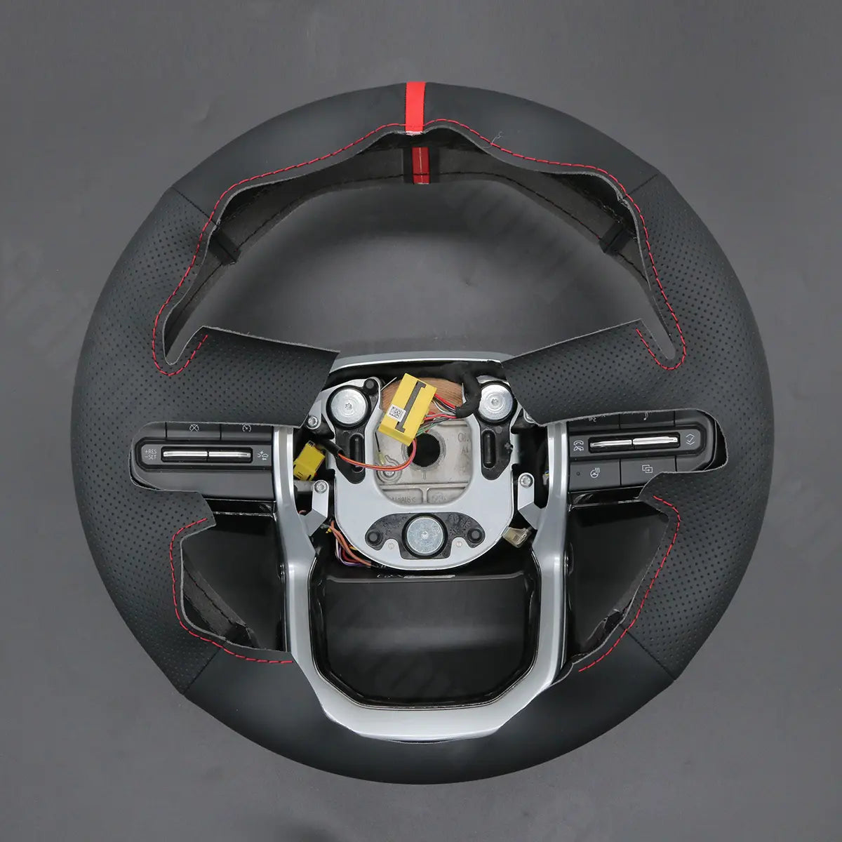 Griffowl Steering Wheel Cover for DIY Pickup Chevrolet Chevy Colorado 2023-2025. For refined interior upgrades using our wrap and stitch kit.
