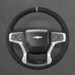 Griffowl Steering Wheel Cover for DIY Pickup Chevrolet Chevy Silverado 1500 2500 3500 2020-2025. Hand-sewn DIY kit blends grip, function, and style inside.
