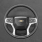 Griffowl Steering Wheel Cover for DIY Pickup Chevrolet Chevy Silverado 1500 2500 3500 2020-2025. Hand-sewn DIY kit blends grip, function, and style inside.
