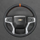 Griffowl Steering Wheel Cover for DIY Pickup Chevrolet Chevy Silverado 1500 2500 3500 2020-2025. Hand-sewn DIY kit blends grip, function, and style inside.
