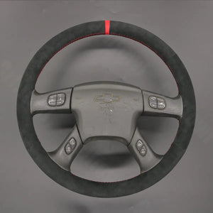 Griffowl Steering Wheel Cover for DIY Pickup Chevrolet Chevy Silverado 1500 Classic 2500 2500HD Classic 3500 3500 Classic 2003-2007. Compact, hand-sewn DIY wrap for quick interior mods and grip upgrade.
