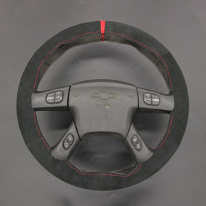 Griffowl Steering Wheel Cover for DIY Pickup Chevrolet Chevy Silverado 1500 Classic 2500 2500HD Classic 3500 3500 Classic 2003-2007. Compact, hand-sewn DIY wrap for quick interior mods and grip upgrade.
