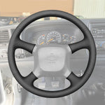 Griffowl Steering Wheel Cover for DIY Pickup Chevrolet Chevy Silverado 1500 Silverado 2500 3500 CK 1500 Series 1999-2002. Compact, hand-sewn DIY wrap for quick interior mods and grip upgrade.
