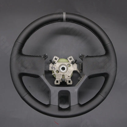 Griffowl Steering Wheel Cover for DIY Pickup Dodge RAM 1500 2500 3500 2009-2012. For refined interior upgrades using our wrap and stitch kit.
