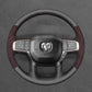 Griffowl Steering Wheel Cover for DIY Pickup Dodge RAM 1500 2500 3500 2019-2025. For refined interior upgrades using our wrap and stitch kit.

