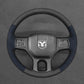 Griffowl Steering Wheel Cover for DIY Pickup Dodge RAM 1500 Classic 2500 3500 5500 2012-2018. Elevate your interior with Griffowl's wrap and stitch kit.