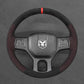 Griffowl Steering Wheel Cover for DIY Pickup Dodge RAM 1500 Classic 2500 3500 5500 2012-2018. Elevate your interior with Griffowl's wrap and stitch kit.