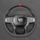 Griffowl Steering Wheel Cover for DIY Pickup Dodge RAM 1500 TRX GT RHO 2021-2025. For refined interior upgrades using our wrap and stitch kit.
