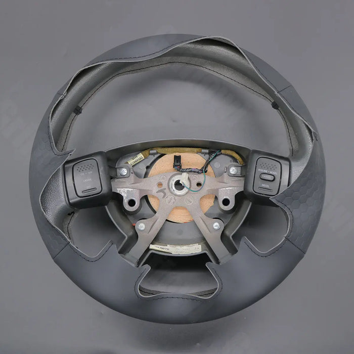 Griffowl Steering Wheel Cover for DIY Pickup Dodge Ram SRT-10 Dakota 1500 2500 3500 2004-2011. Elevate your interior with Griffowl's wrap and stitch kit.
