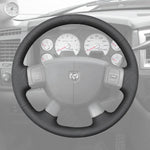 Griffowl Steering Wheel Cover for DIY Pickup Dodge Ram SRT-10 Dakota 1500 2500 3500 2004-2011. Elevate your interior with Griffowl's wrap and stitch kit.
