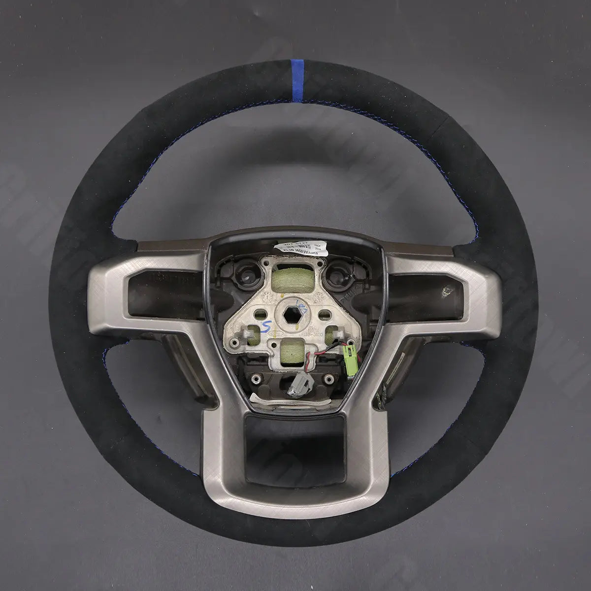 Griffowl Steering Wheel Cover for DIY Pickup Ford F-150 F150 F-250 F250 F-350 F350 F-450 F450 2015-2022. Perfect for enthusiasts seeking refined interior mods.