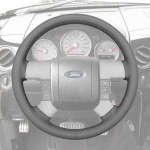 Griffowl Steering Wheel Cover for DIY Pickup Ford F150 F250 F350 2004-2008. Perfect grip with our steering wheel wrap and custom interior touch.