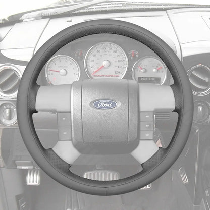Griffowl Steering Wheel Cover for DIY Pickup Ford F150 F250 F350 2004-2008. Perfect grip with our steering wheel wrap and custom interior touch.