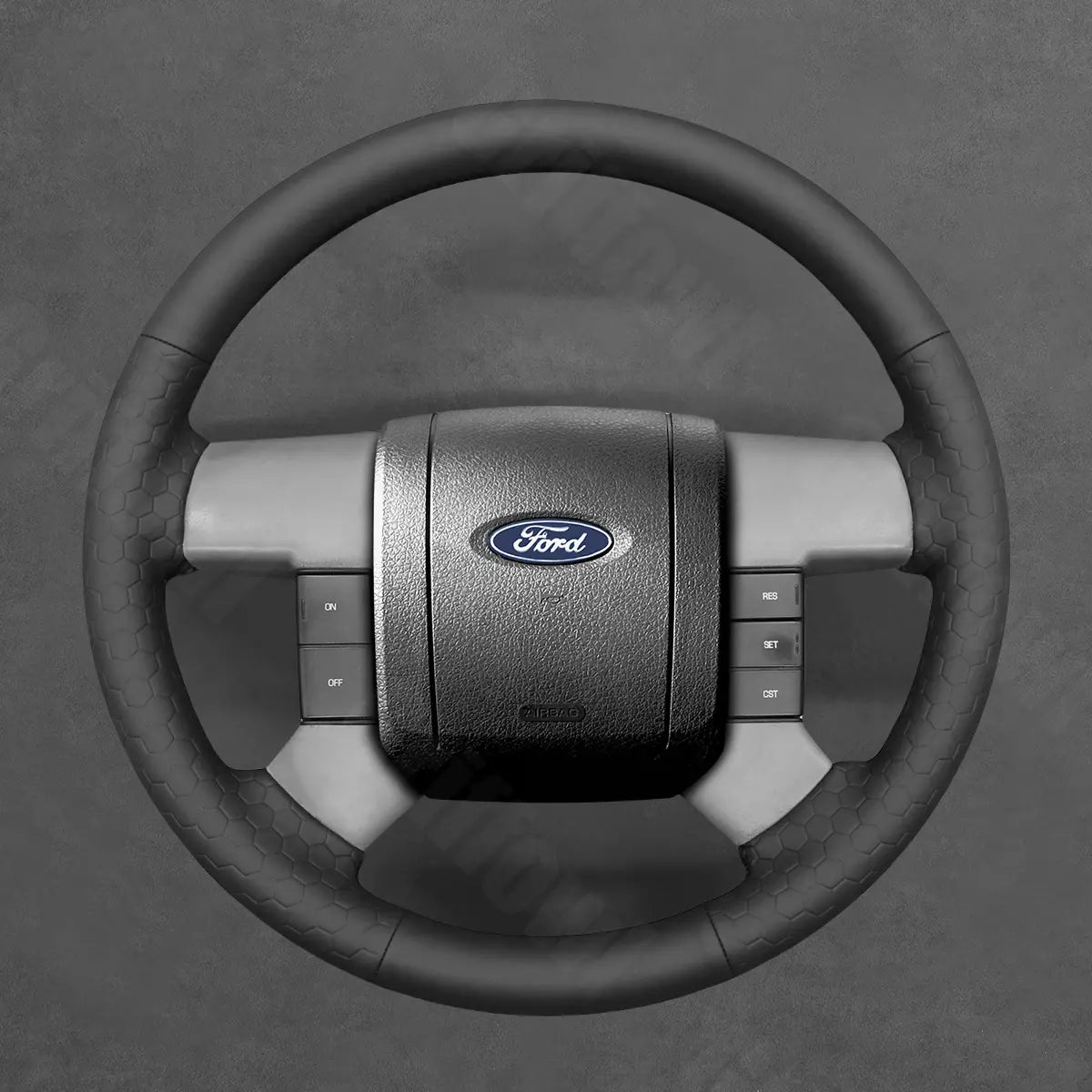 Griffowl Steering Wheel Cover for DIY Pickup Ford F150 F250 F350 2004-2008. Perfect grip with our steering wheel wrap and custom interior touch.