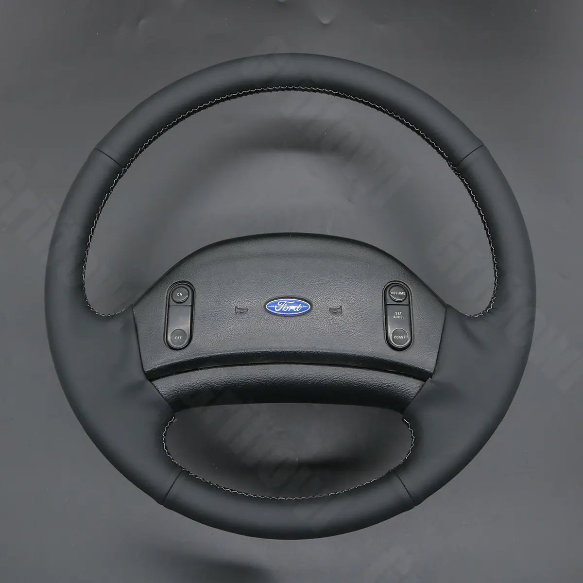Griffowl Steering Wheel Cover for DIY Ford F150 F250 F350 Bronco 1992-1997. Perfect grip with our steering wheel wrap and custom interior touch.
