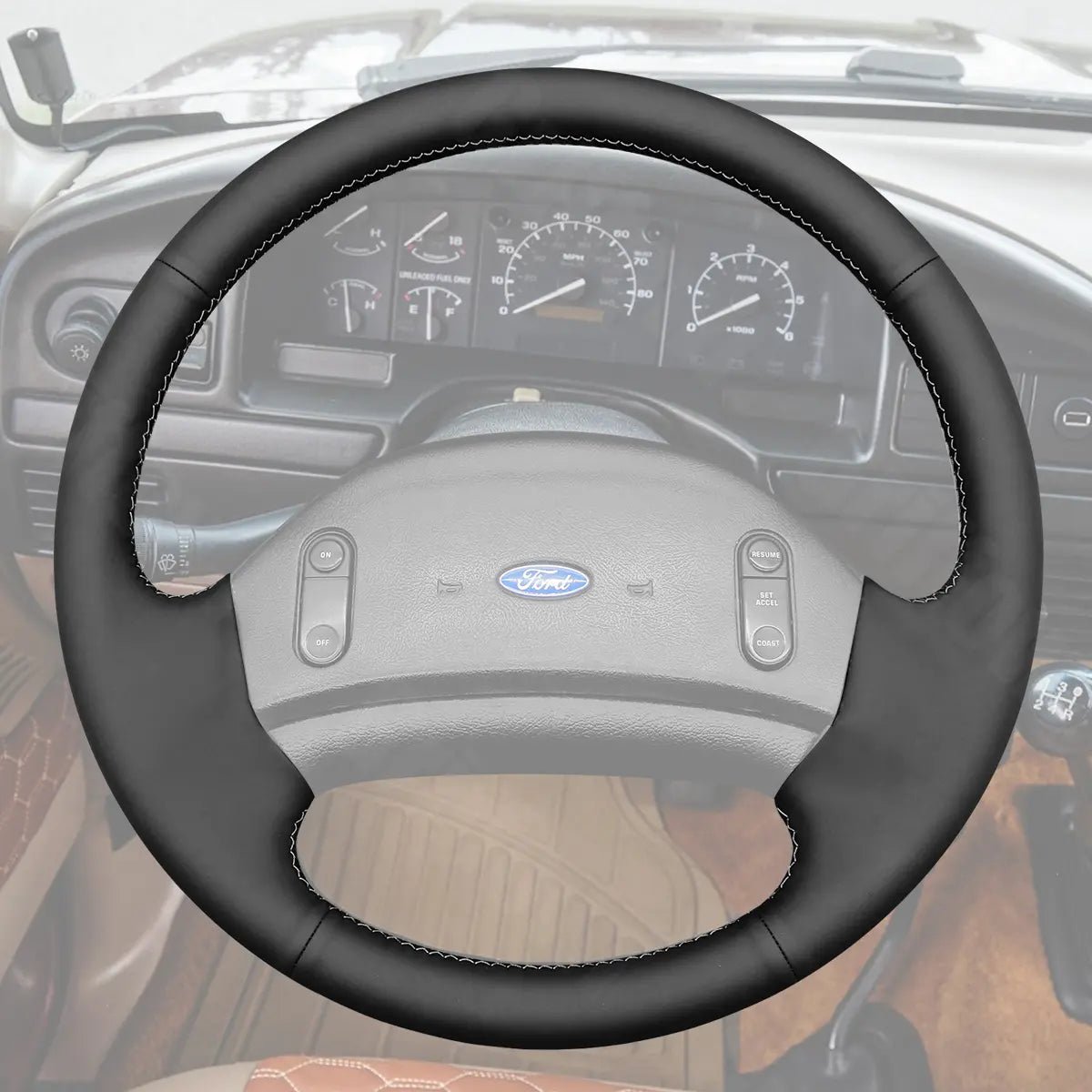 Personalized SUV Steering Wheel Cover for Ford Bronco 1992-1996