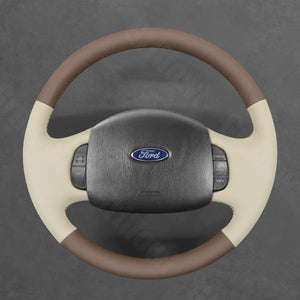 Griffowl Steering Wheel Cover for Personalized Ford Expedition Excursion F150 F250 F350 1997-2003. Elevate your interior with Griffowl's wrap and stitch kit.
