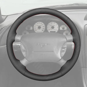 Griffowl Steering Wheel Cover for DIY Ford Ranger Explorer Sport Trac Explorer Mustang 1994-2005. Elevate your interior with Griffowl's wrap and stitch kit.